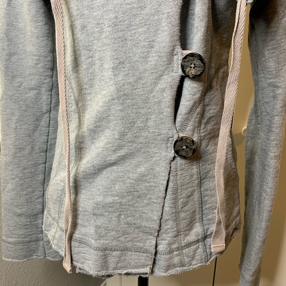 Lucky Brand Large Neck Button Sweatshirt - Picture 5 of 16